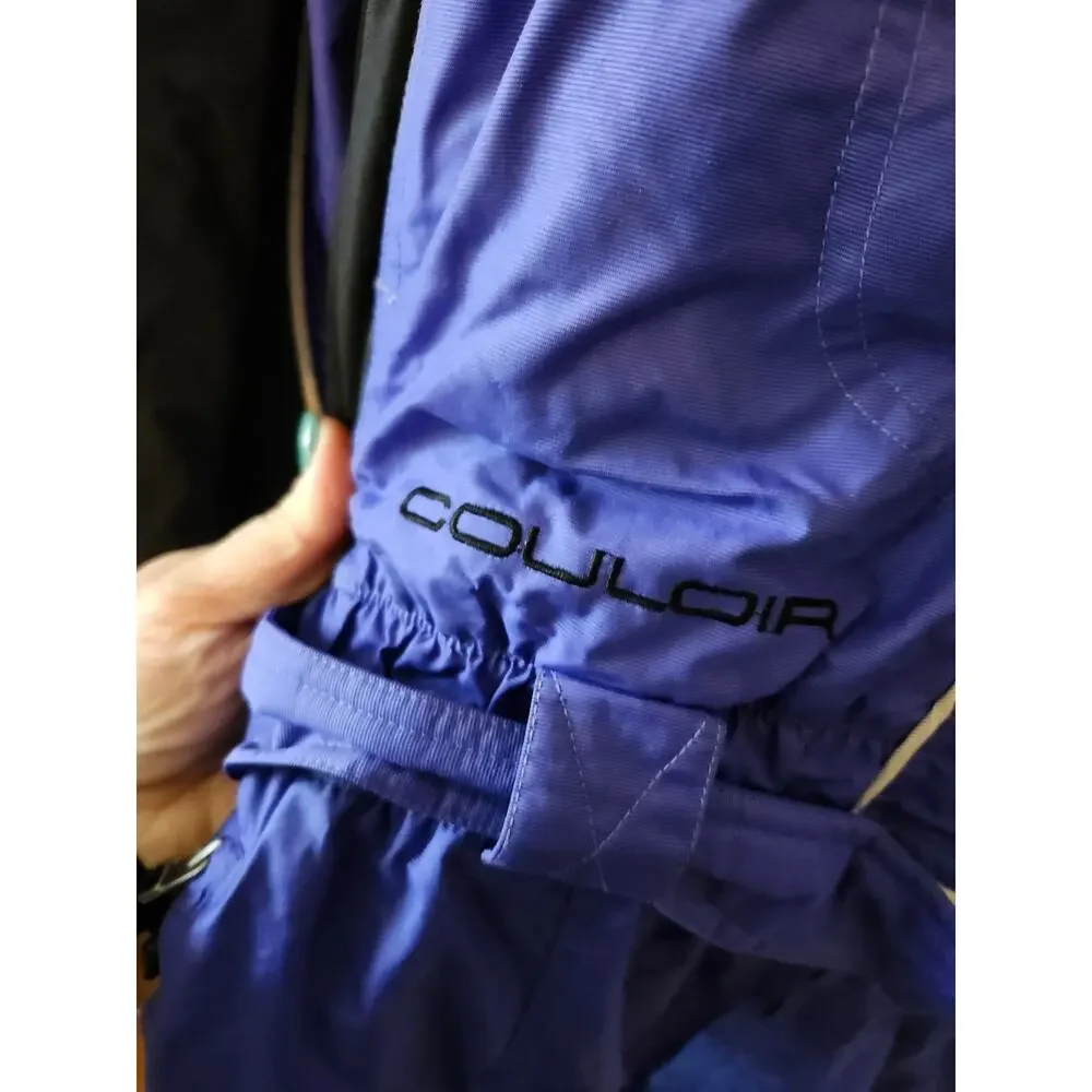 Vintage Vitesse Couloir Ski Suit Blue Large 14 Snowsuit One Piece Snow Bib